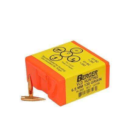 Ammunition Berger Bullets Ready Series 6.5 130GR HUNTING VLD